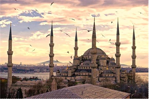 BLUE MOSQUE at ISTANBUL